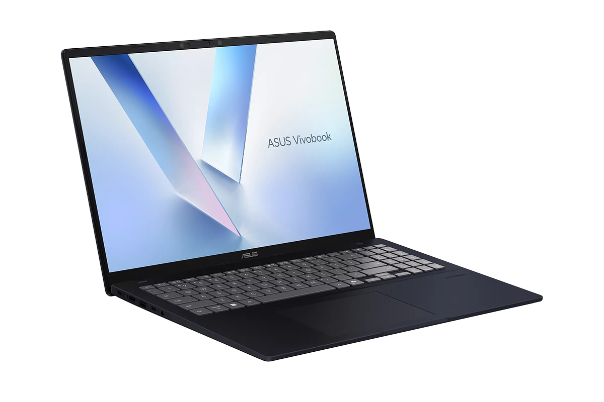 Asus laptop with screen open