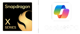 Snapdragon X Series logo & Copilot+PC logo