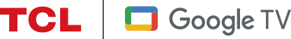 TCL and Google TV logos side by side