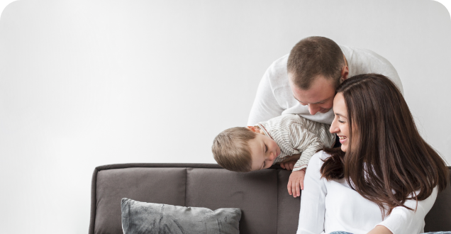 Brightcover Protection Banner image. Image of a happy family.