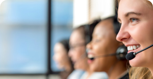 Brightcover Support Banner image. Customer support staff.