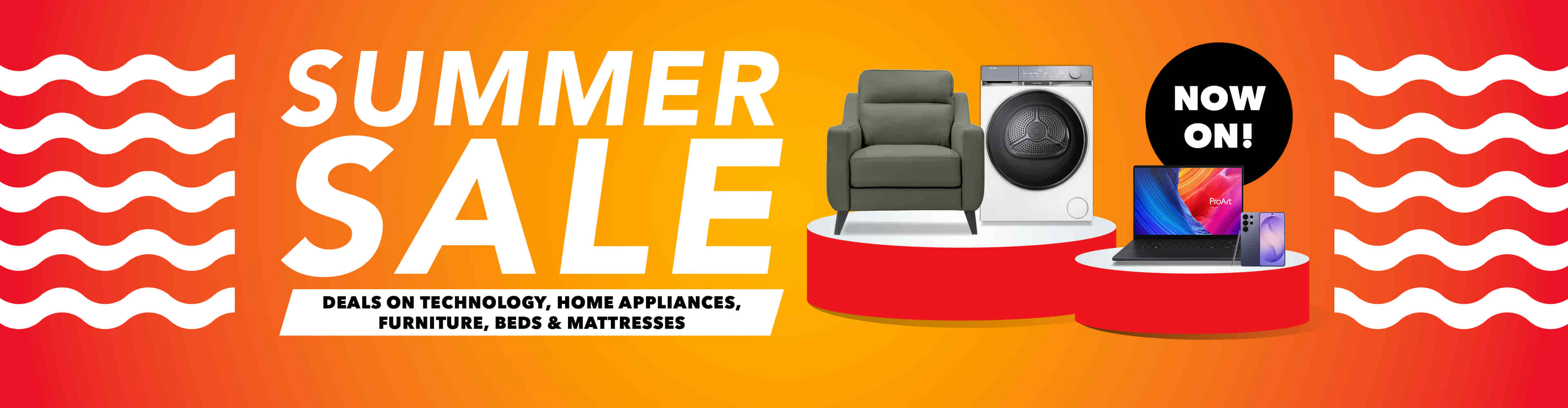 Summer Sale. Deals on Technology, Home Appliances, Furniture, Beds & Mattresses