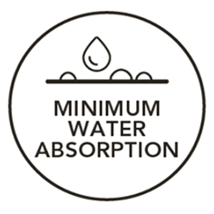 MINIMUM WATER ABSORPTION